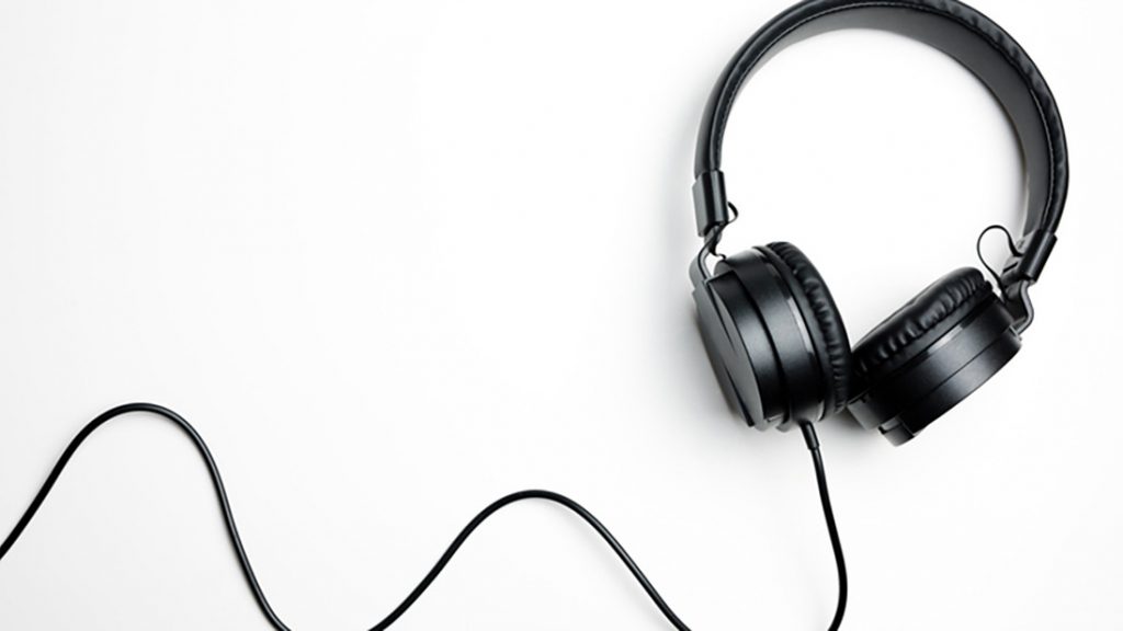 headphones_cable_black_white